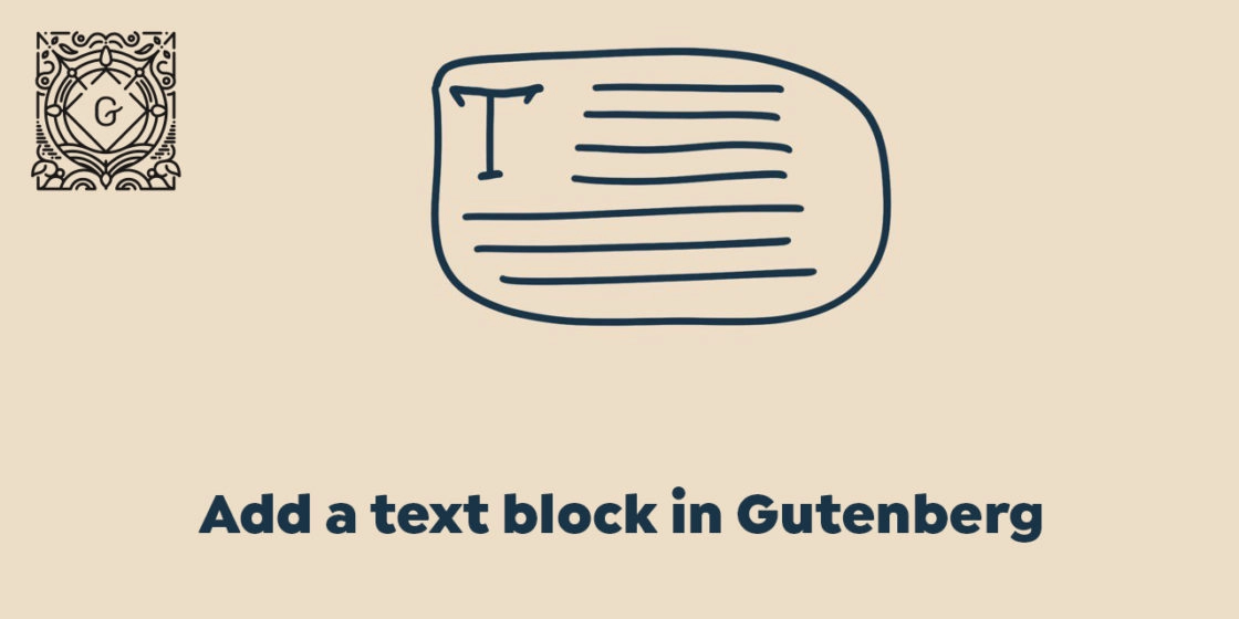 Add “Text” Block in WordPress Gutenberg Page Builder