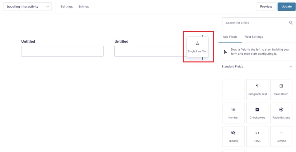 Gravity Forms Version 2.5 Update - Column Drag And Drop