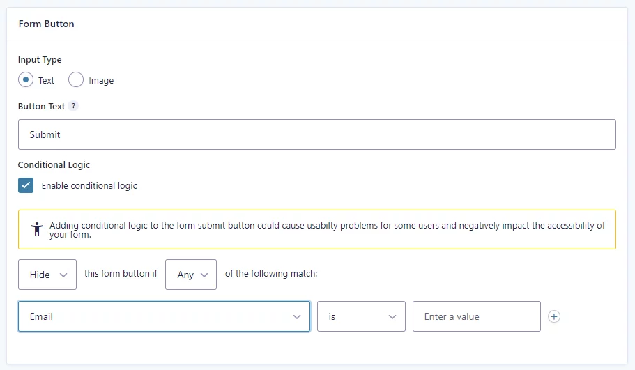 Gravity Forms Version 2.5 Update - Hiding Submit Button