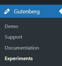 Édition complète du site - Expériences Gutenberg
