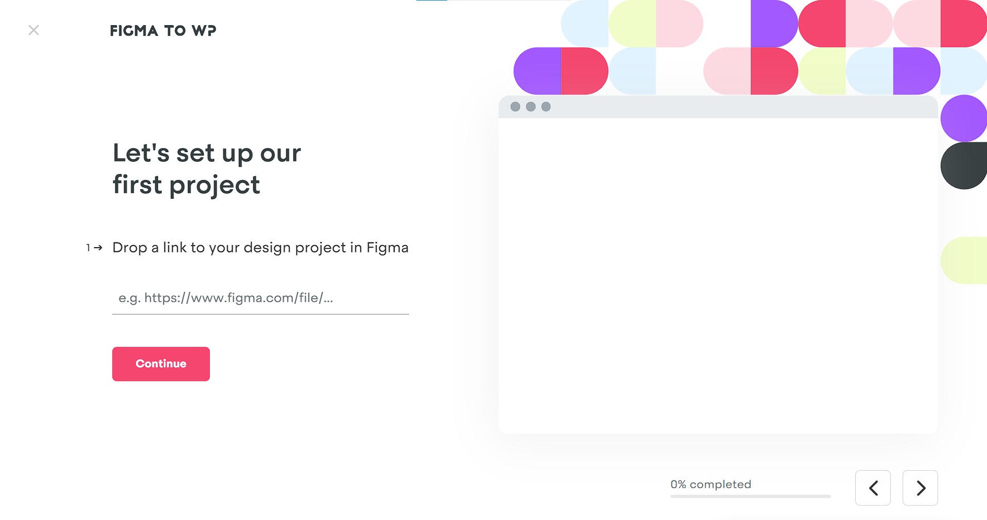 Figma2WP project dropoff form