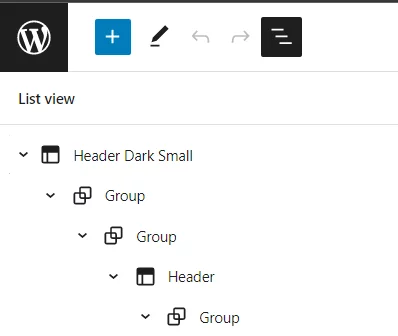 WordPress 5.9 new features - Template List View