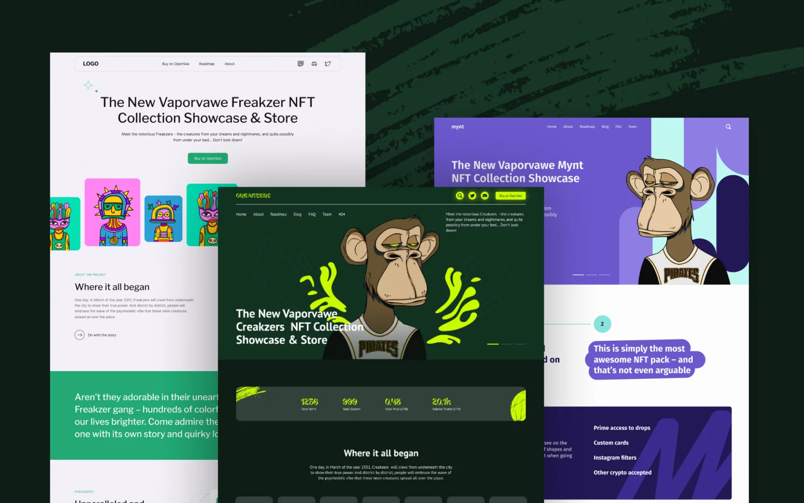 Website templates for NFT projects - Case Study on Belov Digital Agency