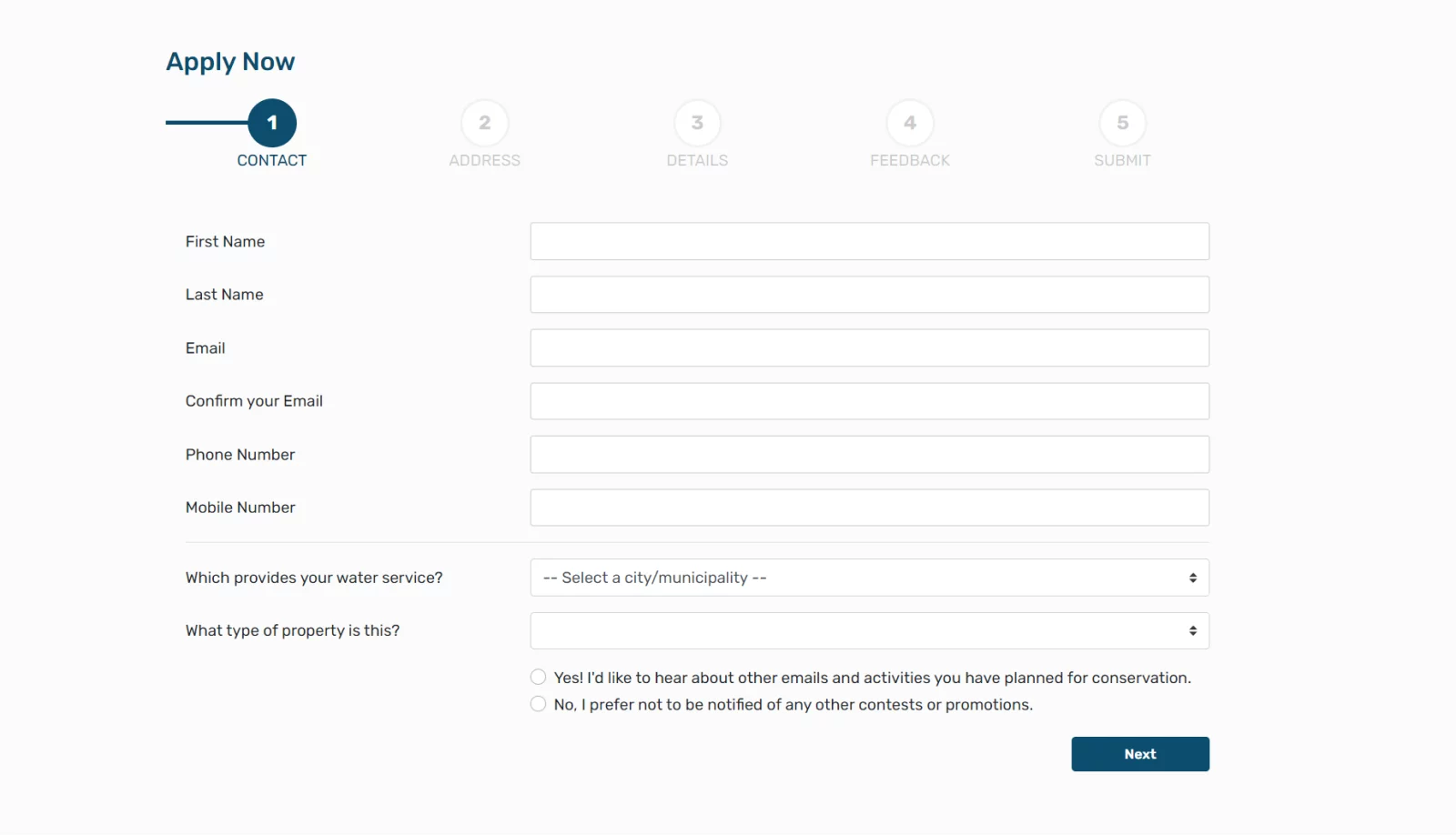 ConservationPays - Application Form