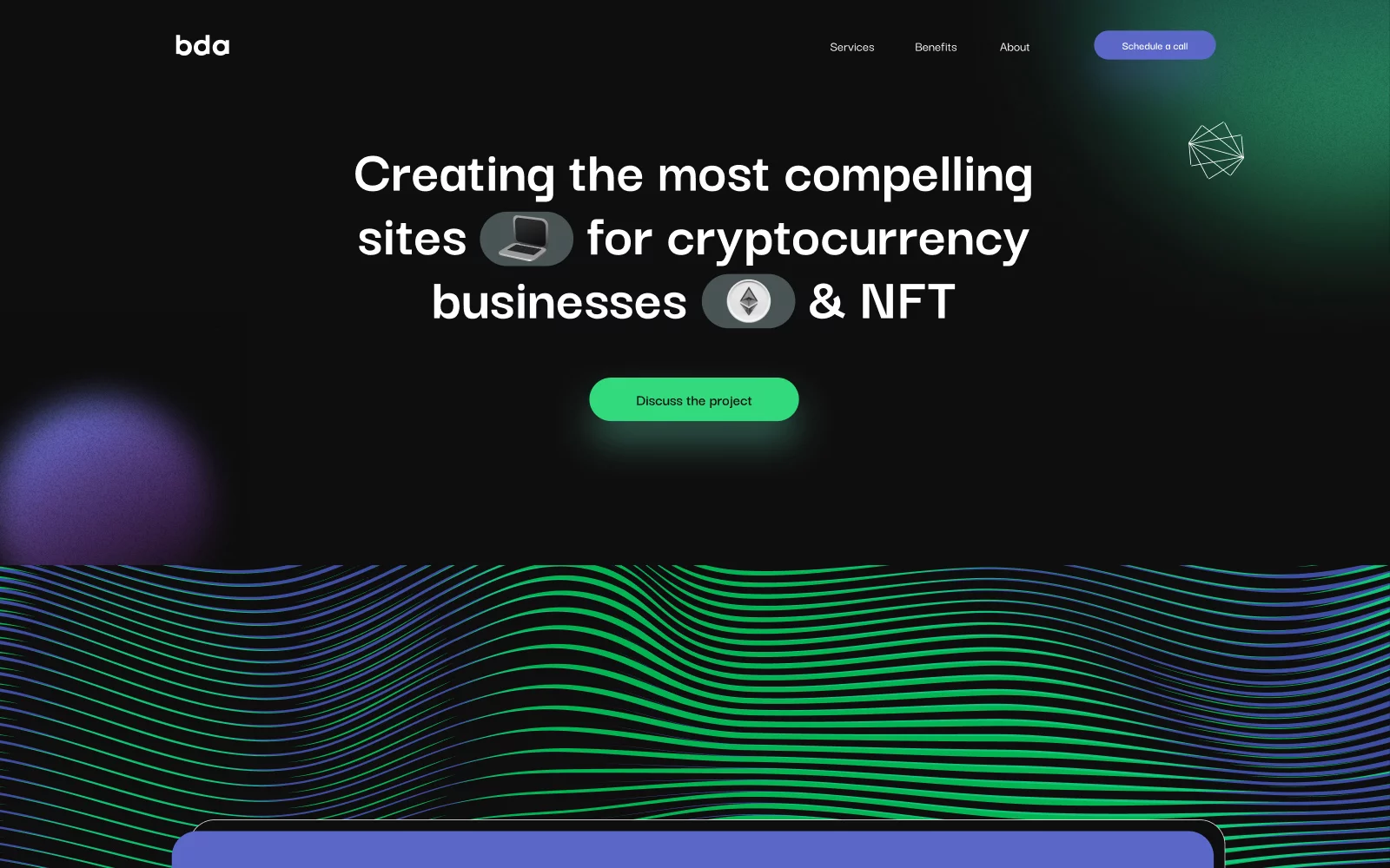 NFT Marketing Website branding
