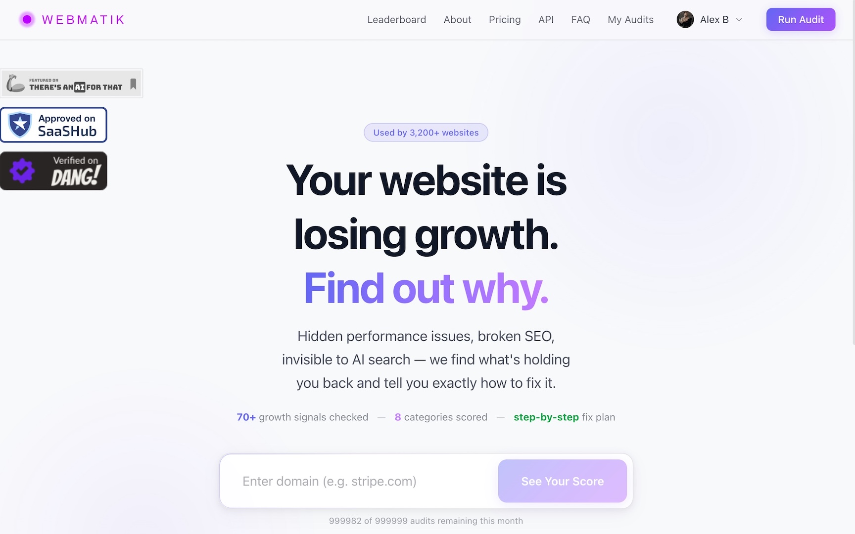 Webmatik website Audit